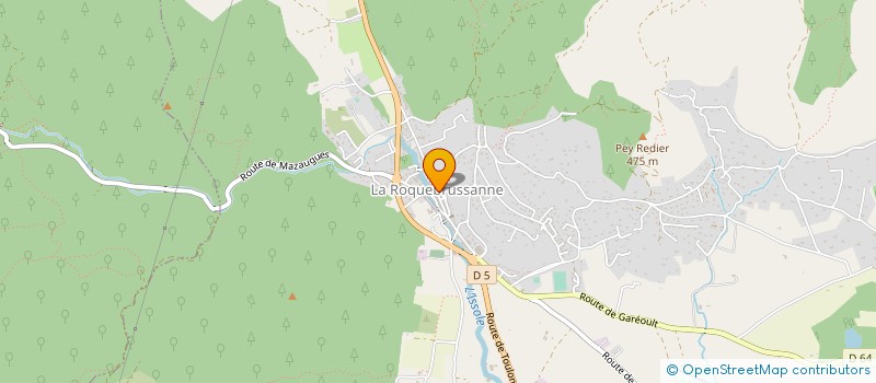 localisation de l'entreprise ASS TAROT CLUB ROQUIER  LA ROQUEBRUSSANNE