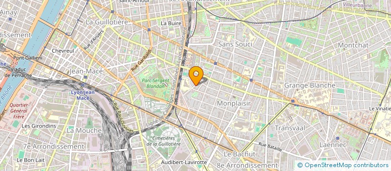 localisation de l'entreprise ASS TCHAK'TAM  LYON