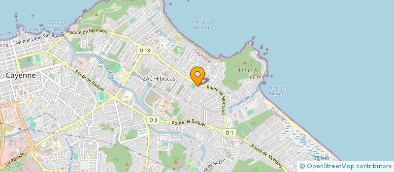 localisation de l'entreprise ASS TCHOPITO  CAYENNE