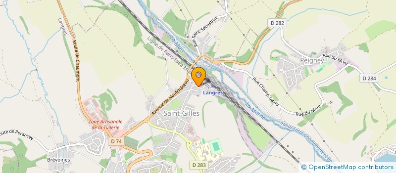 localisation de l'entreprise ASS TEAM ESPACE LOOK à LANGRES