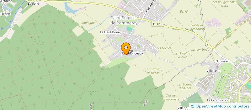 localisation de l'entreprise ASS TEAM EXO 7  SAINT-SULPICE-DE-POMMERAY