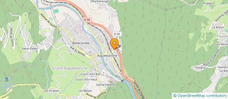 localisation de l'entreprise ASS  TEAM PROMO KART  GRAND-AIGUEBLANCHE