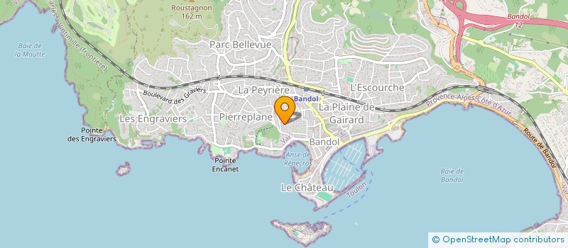 localisation de l'entreprise ASS TEAM TCHOUBAKLIAN RACING à BANDOL