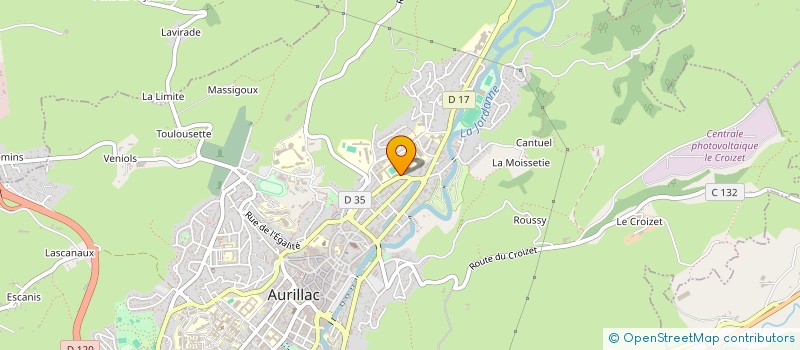 localisation de l'entreprise ASS TECHNICIENS ACTION COMMERCIALE à AURILLAC