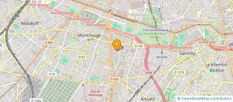 localisation de l'entreprise ASS TECHNICIENS ECONOMISTES CONSTRUCTION  MONTROUGE