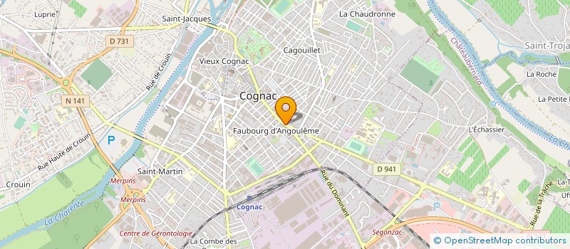 localisation de l'entreprise ASS TECHNIQUE SECURITE ROUTIERE COGNAC à COGNAC