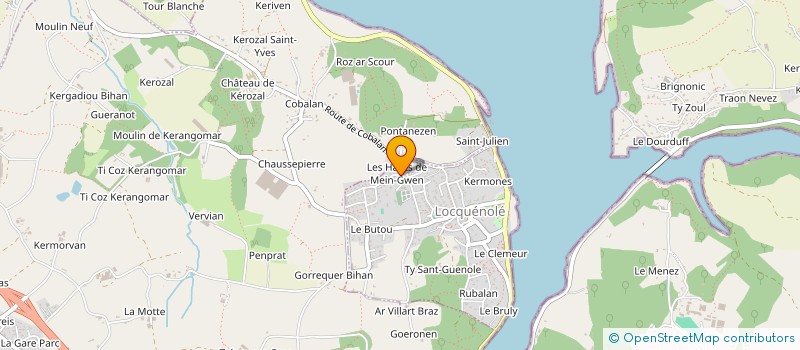 localisation de l'entreprise ASS TELE 5000 JEUNES AUTOUR DU MONDE  LOCQUENOLE