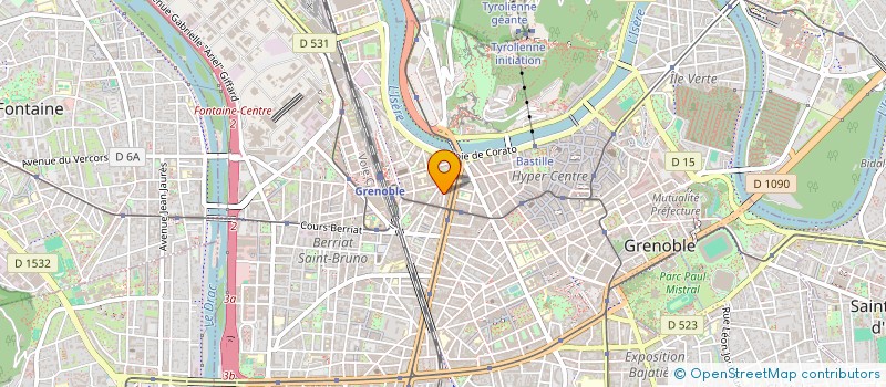 localisation de l'entreprise ASS TELE PRODUCTIONS REGIONS  GRENOBLE