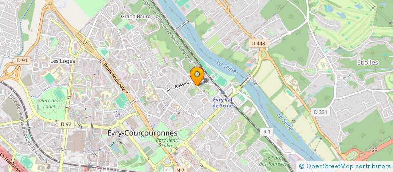 localisation de l'entreprise ASS TELEDEV à EVRY-COURCOURONNES