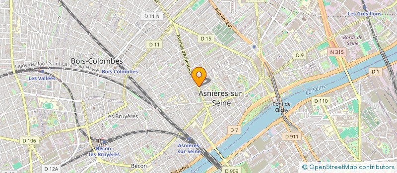 localisation de l'entreprise ASS TELEMATIQUE ET COMMUNICATION  ASNIERES-SUR-SEINE