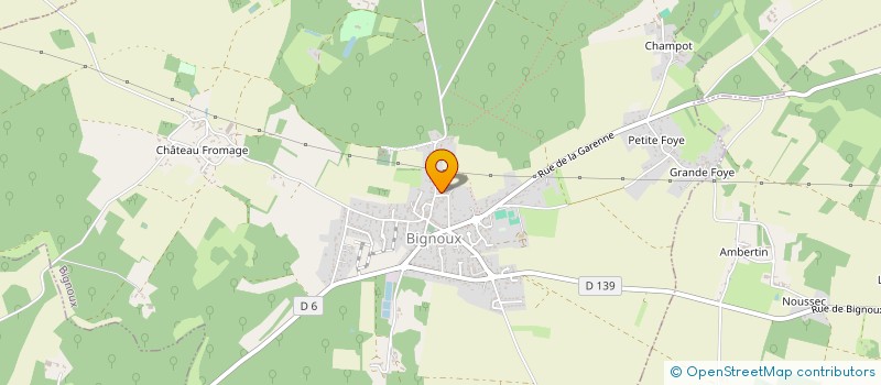 localisation de l'entreprise ASS TEMOIGNAGE ET TRANSMISSION DU PATRIMOINE BOGNOLAIS  BIGNOUX