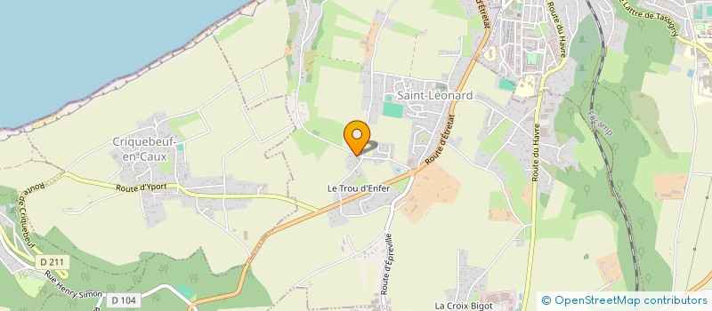 localisation de l'entreprise ASS TEMOINS DE JEHOVAH  SAINT-LEONARD