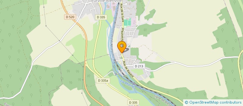 localisation de l'entreprise ASS TEMPS LIBRE ET ACTIVITES SPORTIVES à EURVILLE-BIENVILLE