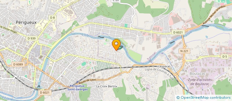 localisation de l'entreprise ASS TENNIS CLUB BOULAZAC ISLE MANOIRE  BOULAZAC ISLE MANOIRE