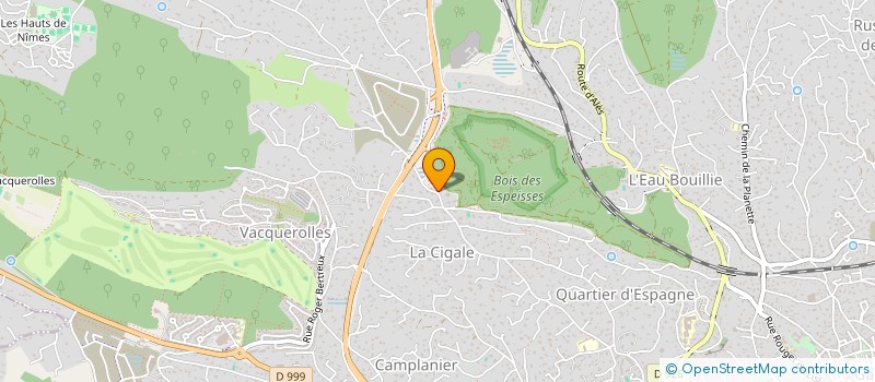 localisation de l'entreprise ASS.TENNIS CLUB DE LA CIGALE  NIMES