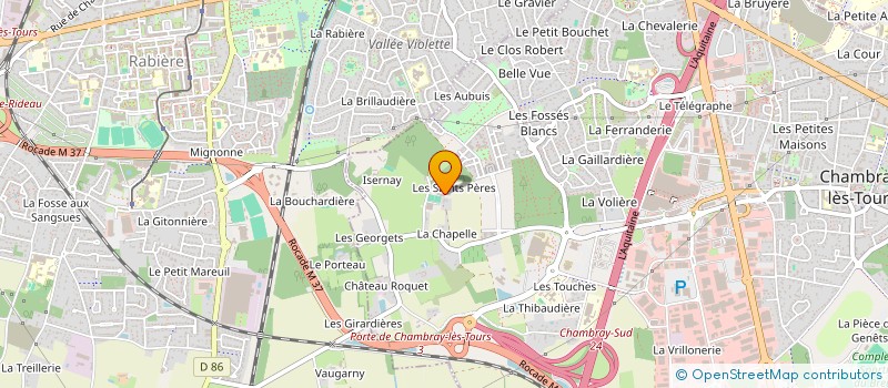 localisation de l'entreprise ASS TENNIS CLUB JOCONDIEN à CHAMBRAY-LES-TOURS