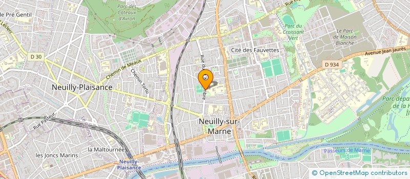 localisation de l'entreprise ASS TENNIS CLUB NEUILLY-S-MARN à NEUILLY SUR MARNE
