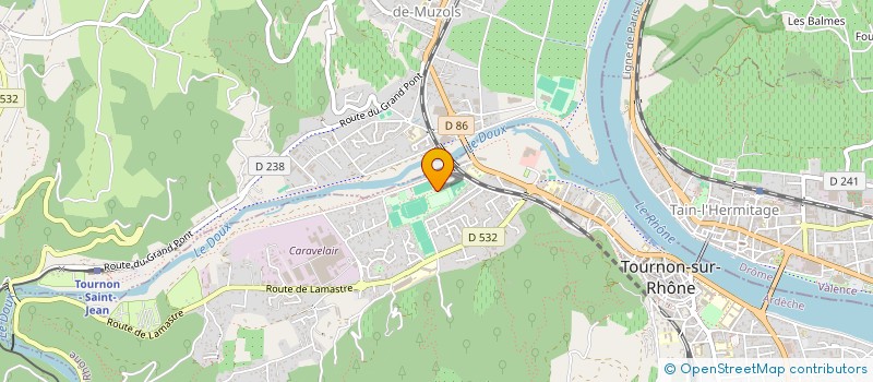 localisation de l'entreprise ASS TENNIS CLUB TOURNON TAIN à TOURNON-SUR-RHONE