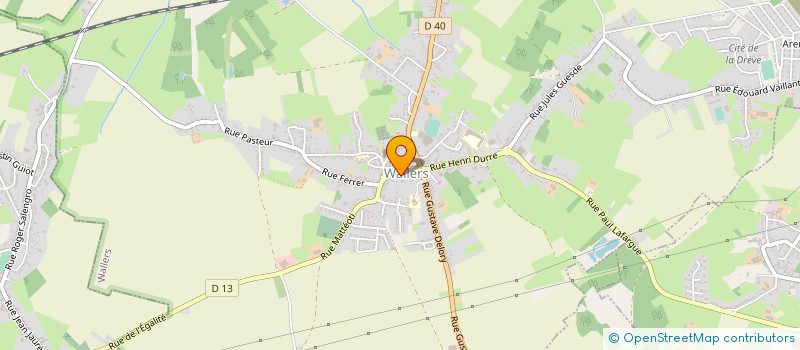 localisation de l'entreprise ASS TENNIS CLUB WALLERS ARENBERG  WALLERS