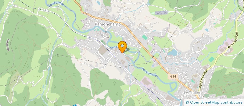 localisation de l'entreprise ASS TENNIS DE TABLE  FRESSE-SUR-MOSELLE