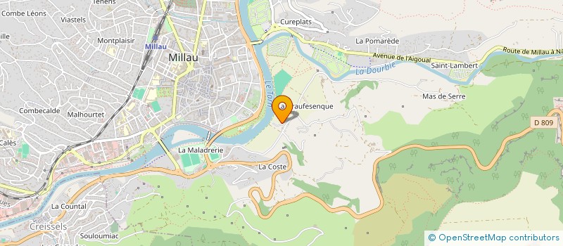 localisation de l'entreprise ASS TERANGA à MILLAU