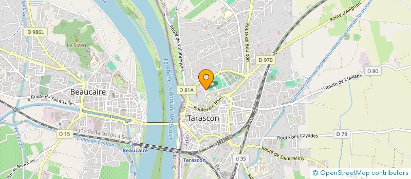 localisation de l'entreprise ASS TERATOS LOGOS  TARASCON