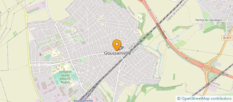 localisation de l'entreprise ASS  TERRAINS D'AVENTURES  GOUSSAINVILLE