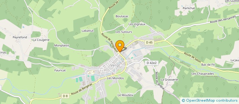 localisation de l'entreprise ASS TERRE NOURRICIERE à VERGT