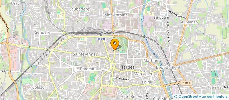 localisation de l'entreprise ASS TERRESTRE EXTRA CHEZ M URBAIN à TARBES