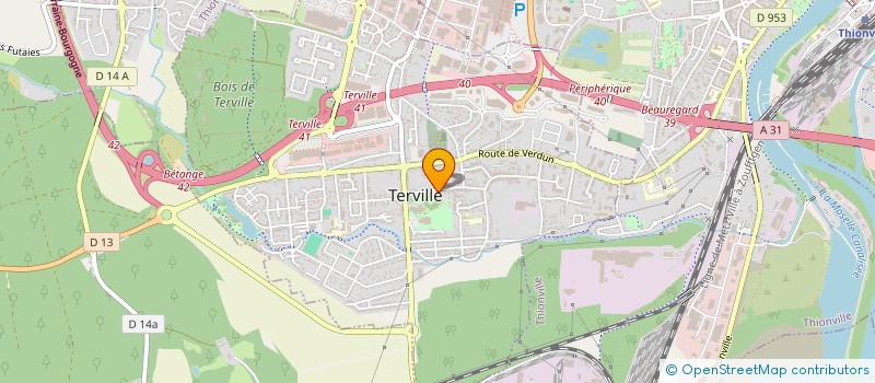 localisation de l'entreprise ASS TERVILLE DE L ENFANCE ET LA JEUNESSE à TERVILLE