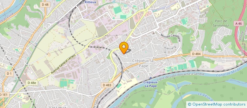 localisation de l'entreprise ASS THEATRALE CULTURELLE DE CREPIEUX  RILLIEUX LA PAPE