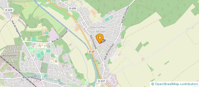 localisation de l'entreprise ASS THEATRE ALSACIEN ST NICOLAS  HAGUENAU