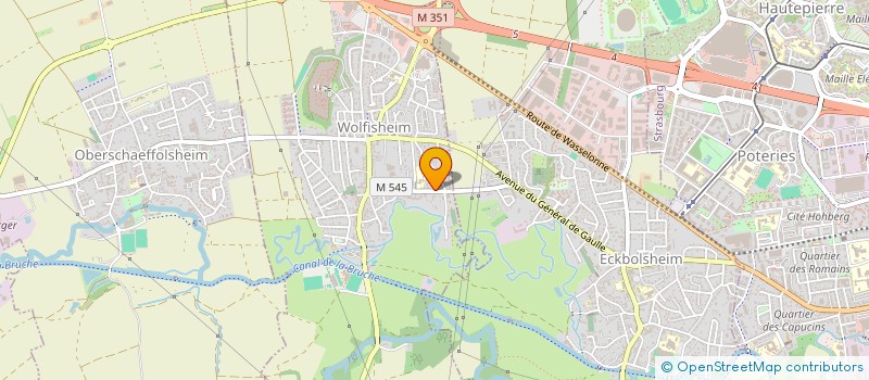 localisation de l'entreprise ASS THEATRE DE LA CRUELLE  WOLFISHEIM