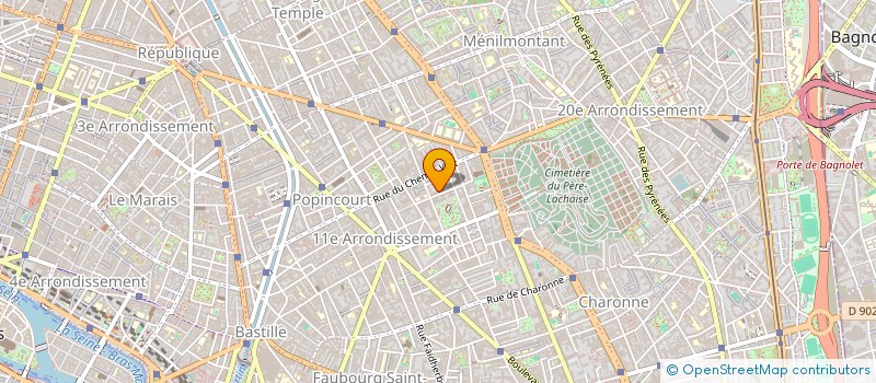 localisation de l'entreprise ASS THEATRE DE LA QUATRIEME VOIE  PARIS