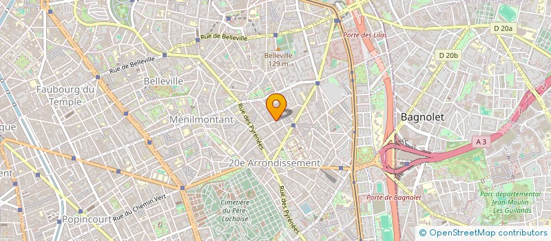 localisation de l'entreprise ASS THEATRE DU PK 11  PARIS