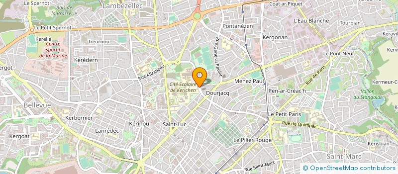 localisation de l'entreprise ASS THEATRE EN HERBE à BREST