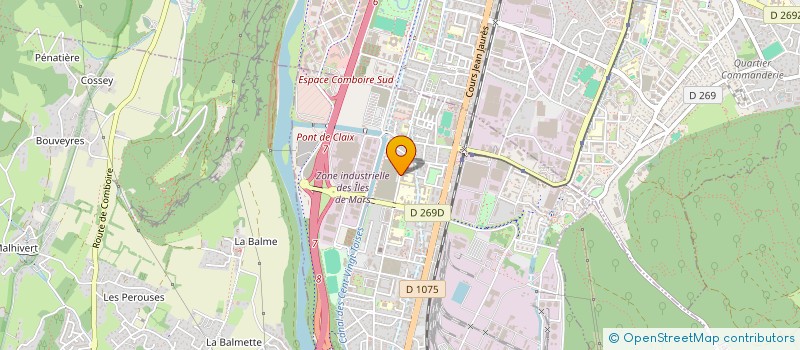 localisation de l'entreprise ASS THEATRE JACQUES COPEAU  LE PONT-DE-CLAIX