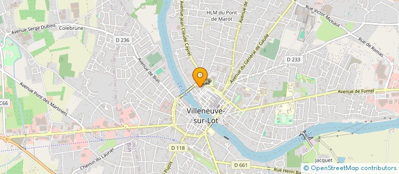 localisation de l'entreprise ASS THEATRE RESEAU AMATEURS ET COMPAGNIES  VILLENEUVE-SUR-LOT