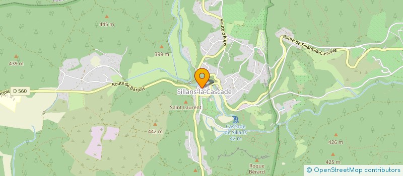 localisation de l'entreprise ASS THERMITECH  SILLANS-LA-CASCADE