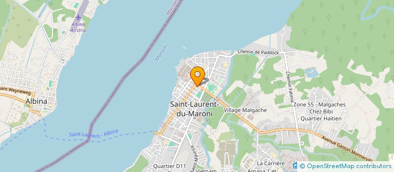 localisation de l'entreprise ASS TI MOUNE à SAINT-LAURENT-DU-MARONI