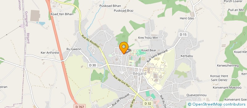 localisation de l'entreprise ASS TI POUPIGOU à BEGARD