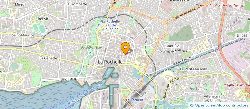 localisation de l'entreprise ASS TIR A L ARC  LA ROCHELLE