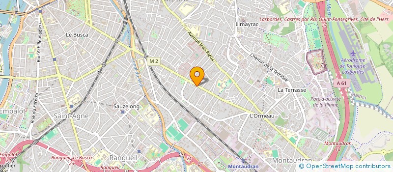 localisation de l'entreprise ASS  TLSAINE EXPERIMENTATION BIOLOGIQUE  TOULOUSE