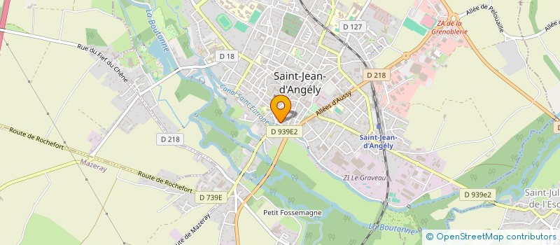 localisation de l'entreprise ASS TONUS CLUB  SAINT-JEAN-D'ANGELY