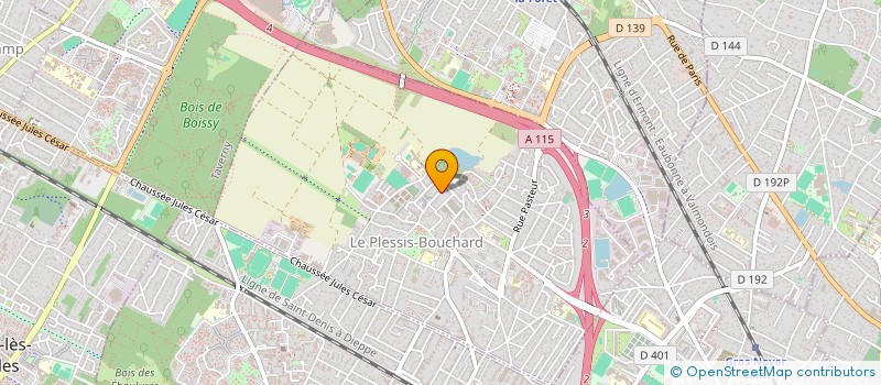 localisation de l'entreprise ASS TOP DANCE PLESSIS-BOUCHARD  LE PLESSIS-BOUCHARD