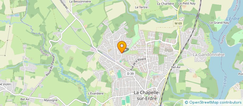 localisation de l'entreprise ASS TOP FORME  LA CHAPELLE-SUR-ERDRE