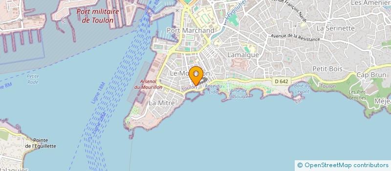 localisation de l'entreprise ASS TOULON ARTS MARTIAUX CULTUR ASIATIQ  TOULON