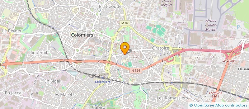 localisation de l'entreprise ASS TOULOUSE OUEST MEDICAL à COLOMIERS