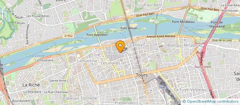 localisation de l'entreprise ASS TOURANGELLE PSYCHOTHERAPIE  TOURS