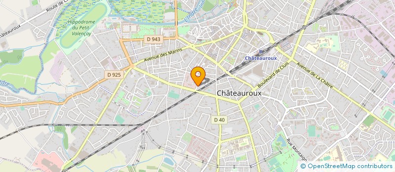 localisation de l'entreprise ASS TOURIS SPORT CULTUR ADMINIS FINANC à CHATEAUROUX
